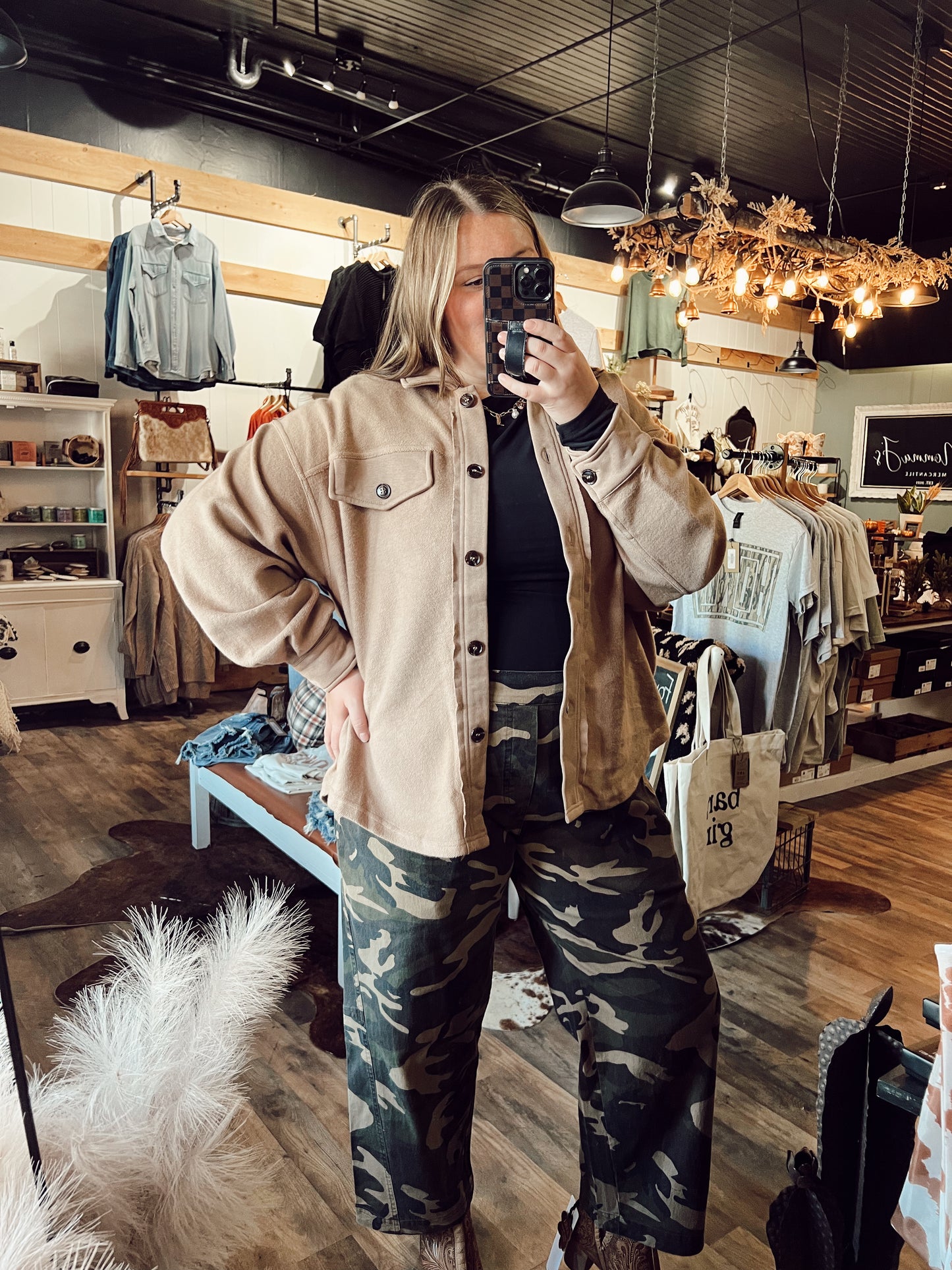 PAMPAS OVERSIZED SHACKET