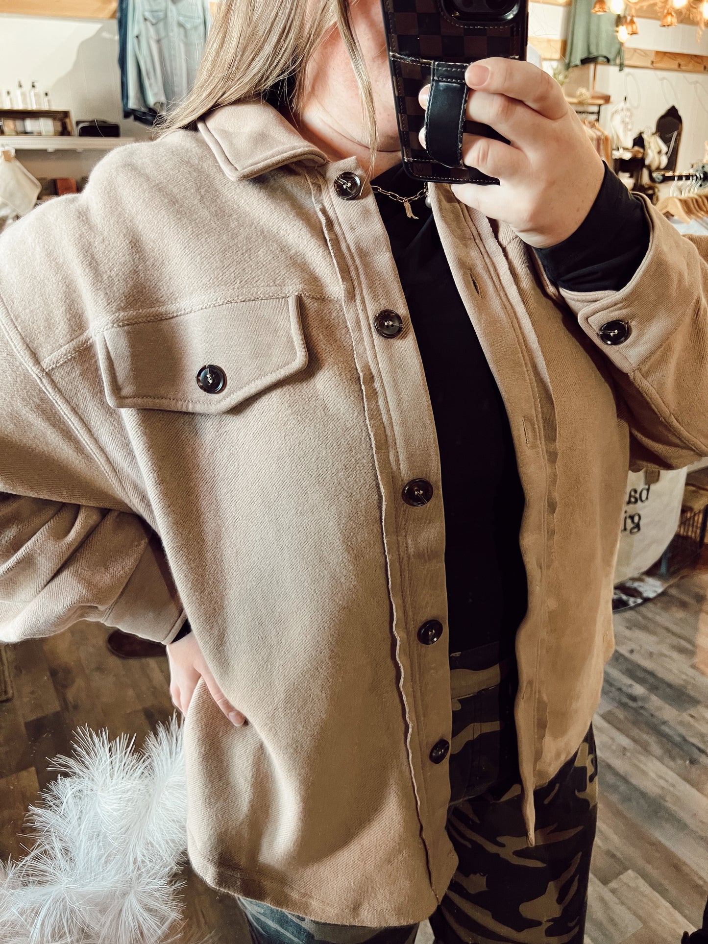 PAMPAS OVERSIZED SHACKET