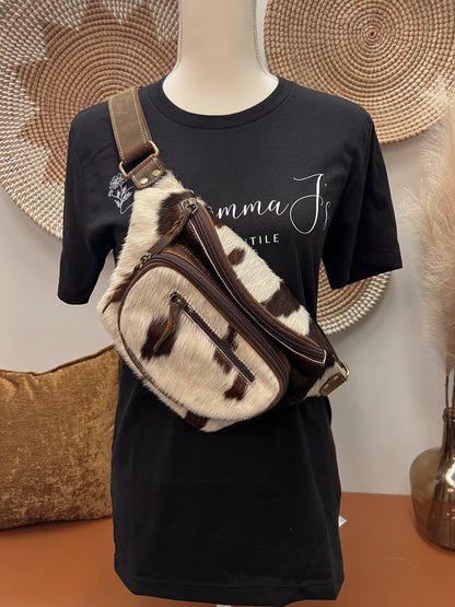 COWHIDE BELT BAG