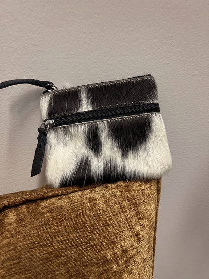 COWHIDE COIN PURSE