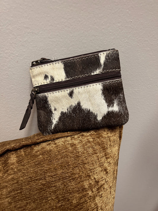 COWHIDE COIN PURSE