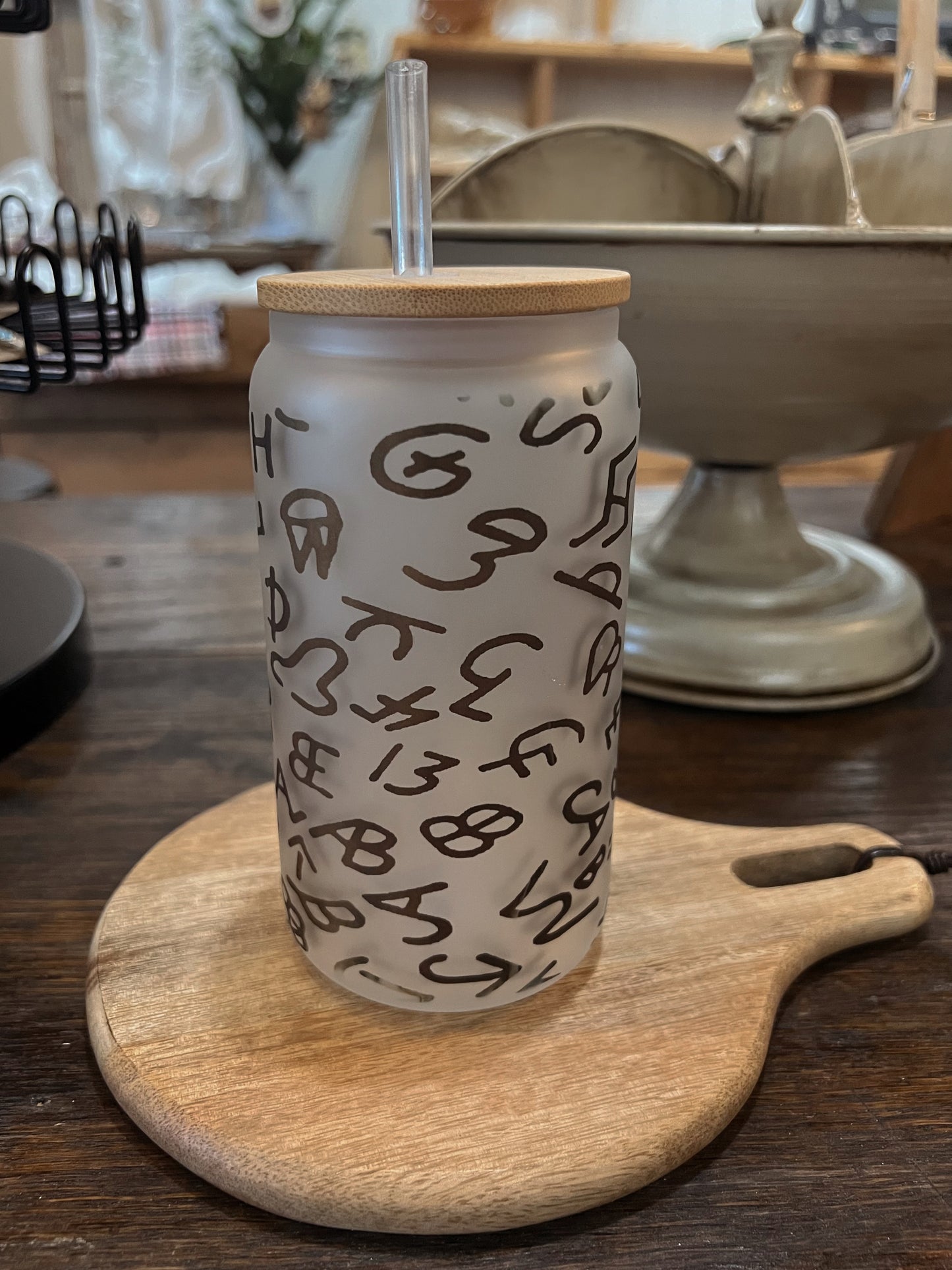 CATTLE BRAND FROSTED TUMBLER