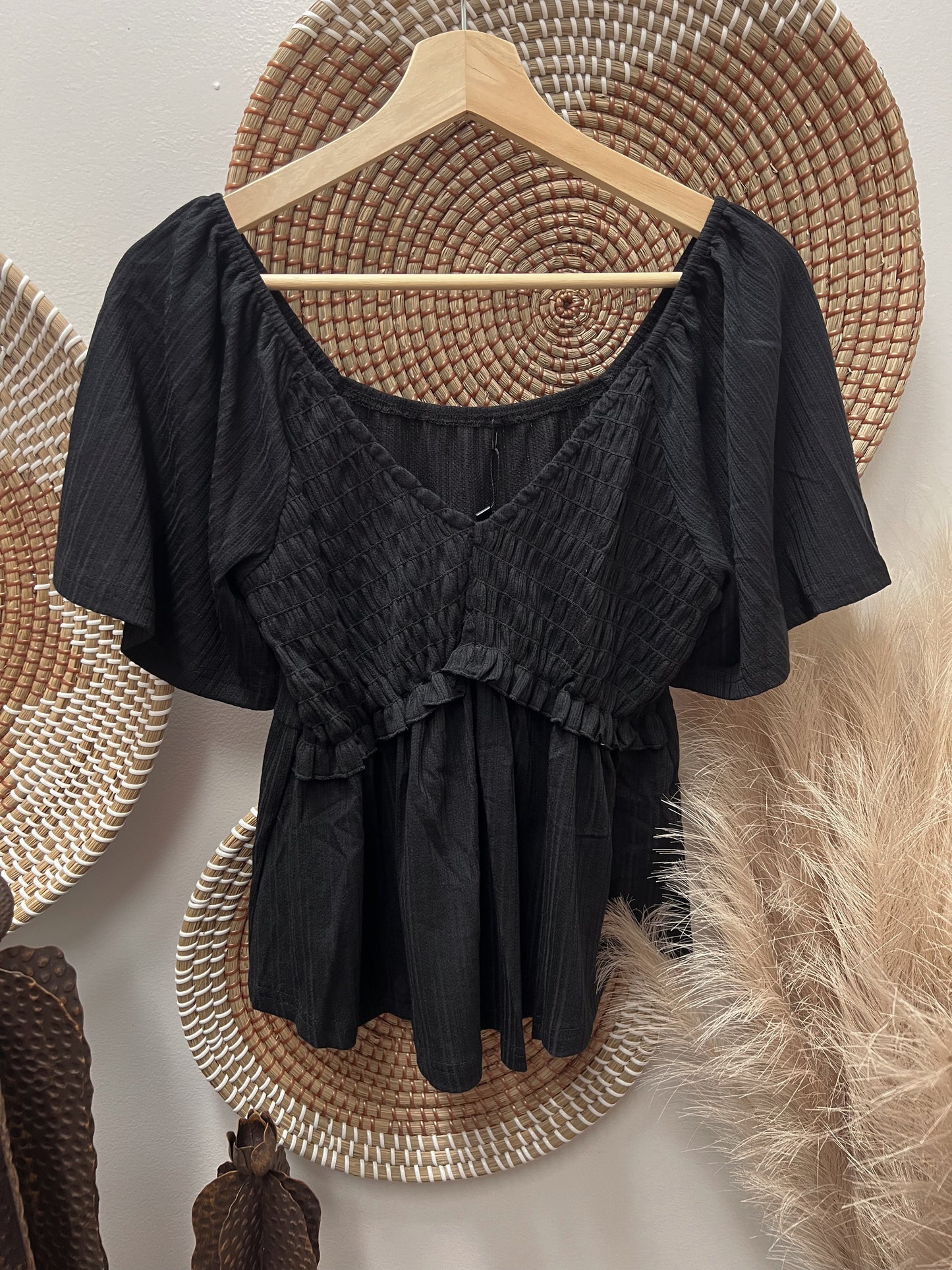 DARK SIDE FLOWY TOP