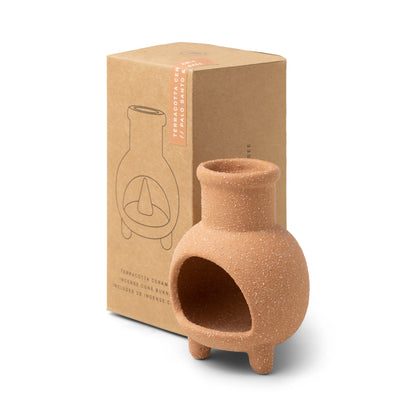 CERAMIC CHIMINEA INCENSE CONE HOLDER