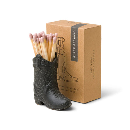 COWBOY BOOT MATCH HOLDER: BLACK