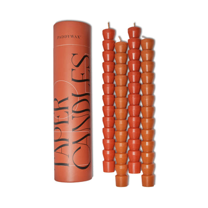 TUBE TAPERS: RED & TERRACOTTA