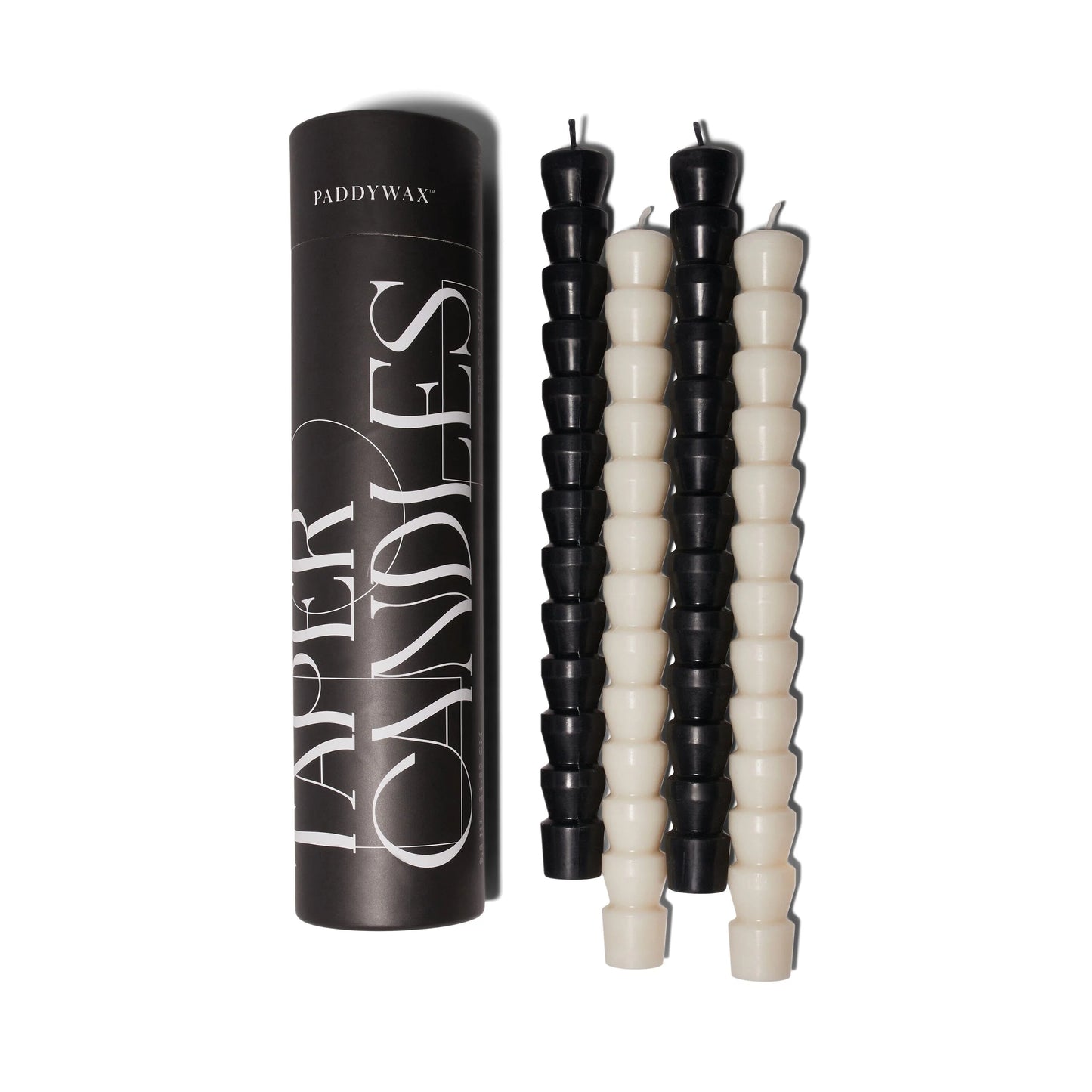 TUBE TAPERS: BLACK & WHITE