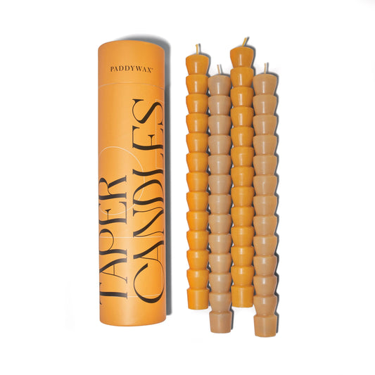 TUBE TAPERS: BURNT ORANGE & PEACH