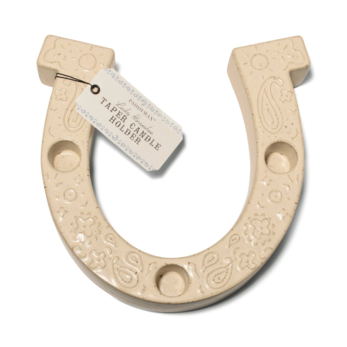 HORSESHOE TAPER HOLDER: WHITE