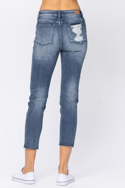 JUDY BLUE DESTROY MID RISE JEANS