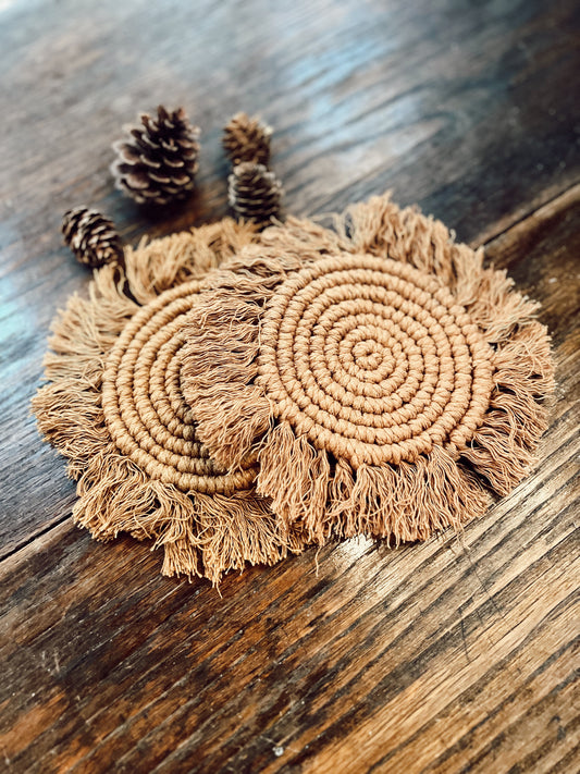 BOHO MACRAME COASTERS