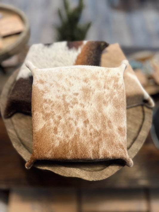 COWHIDE LEATHER TRAY: #3