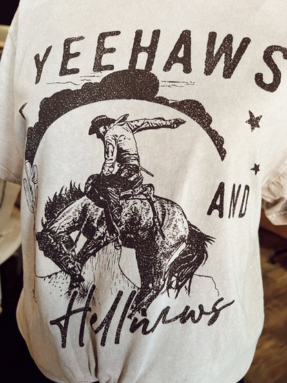 YEEHAWS & HELLNAWS TEE