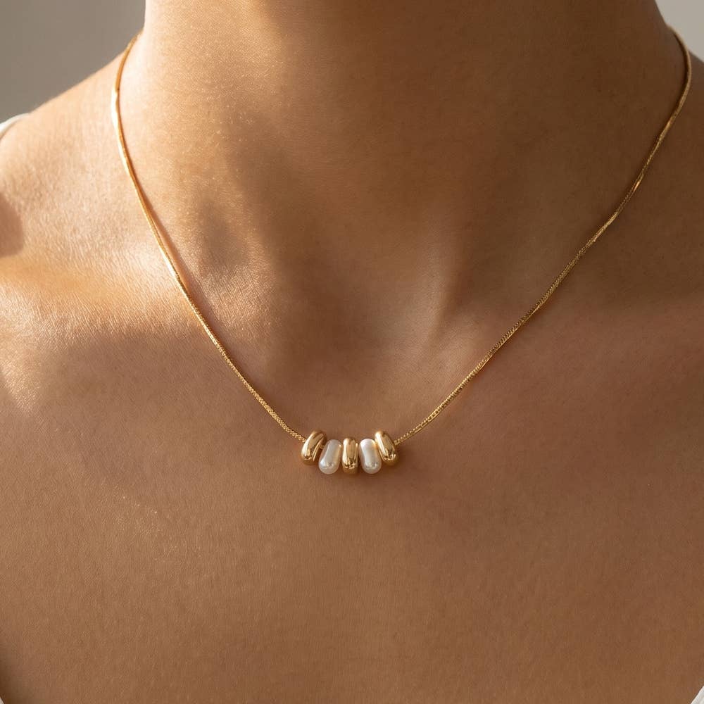 PEARL CHARM NECKLACE